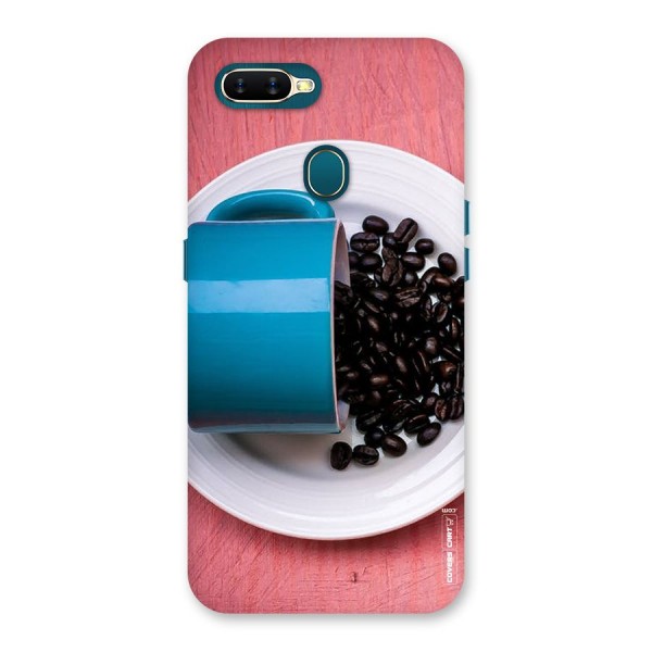 Blue Mug And Beans Back Case for Oppo A7