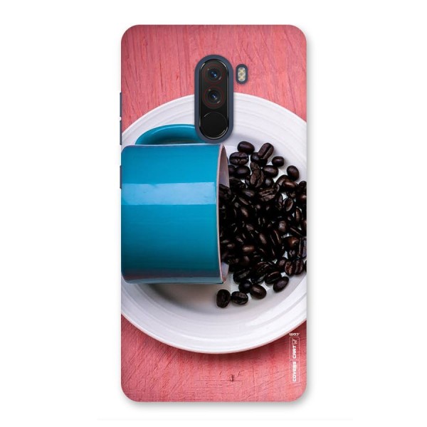 Blue Mug And Beans Back Case for Poco F1