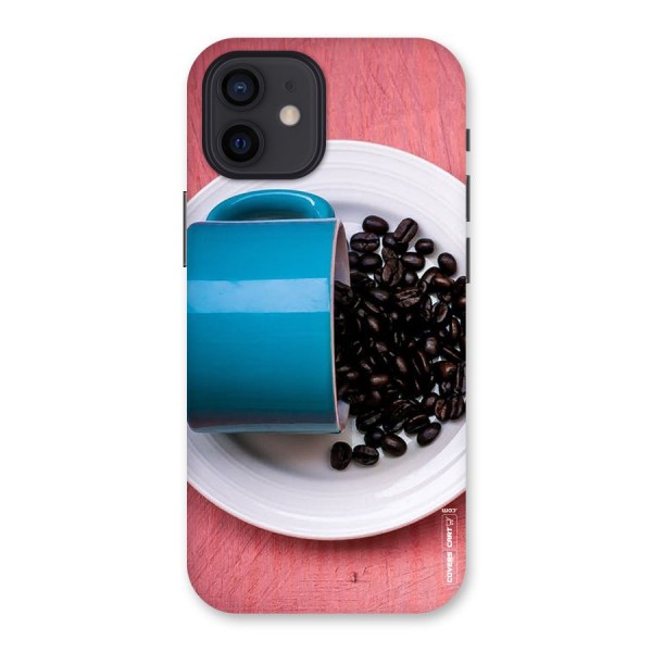 Blue Mug And Beans Back Case for iPhone 12