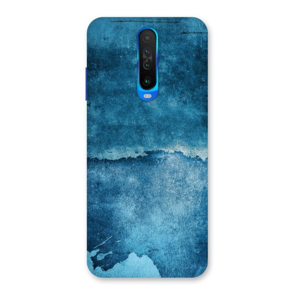 Blue Paint Wall Back Case for Poco X2