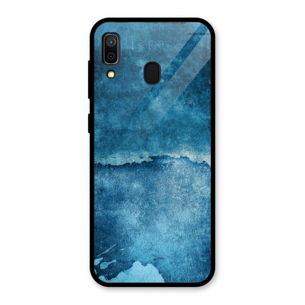 Blue Paint Wall Glass Back Case for Galaxy A30