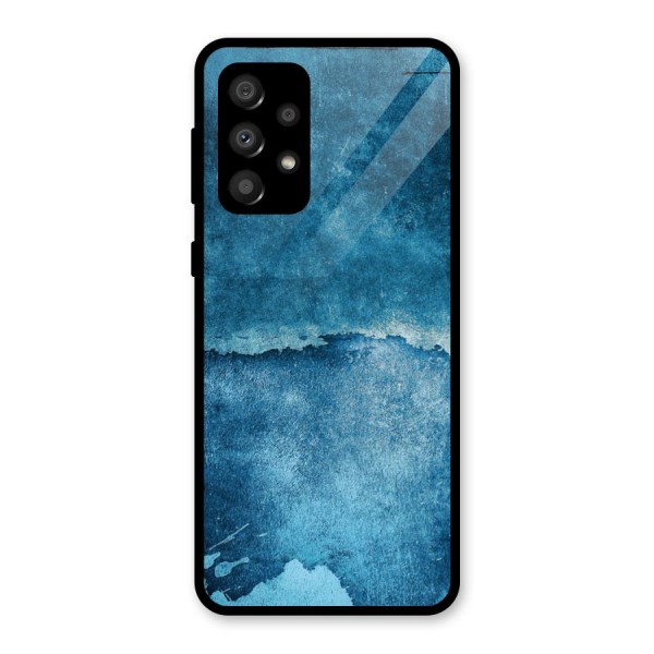 Blue Paint Wall Glass Back Case for Galaxy A32