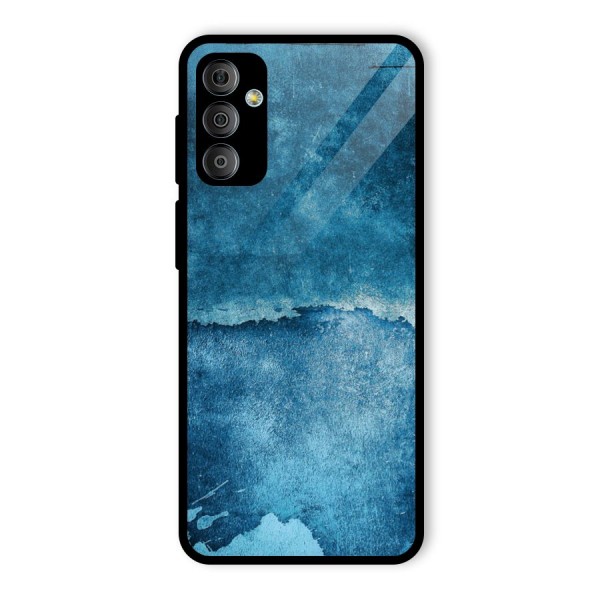 Blue Paint Wall Glass Back Case for Galaxy F23