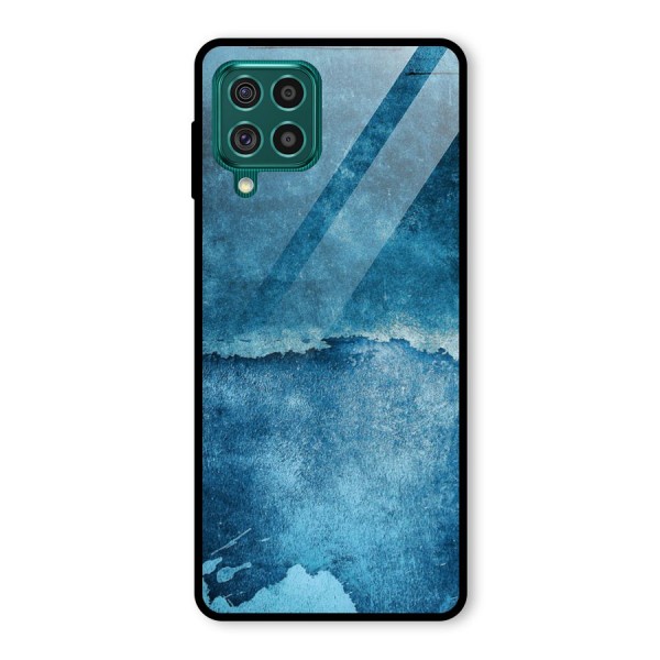 Blue Paint Wall Glass Back Case for Galaxy F62