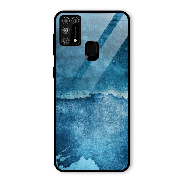 Blue Paint Wall Glass Back Case for Galaxy M31