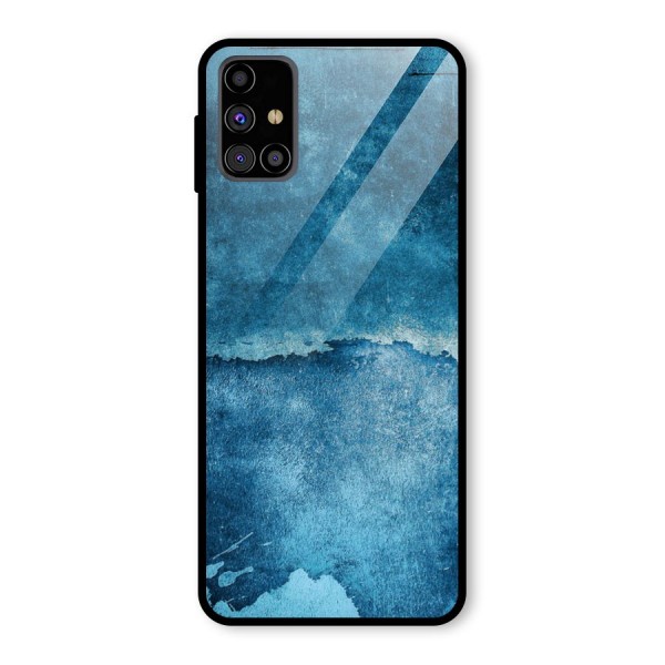 Blue Paint Wall Glass Back Case for Galaxy M31s