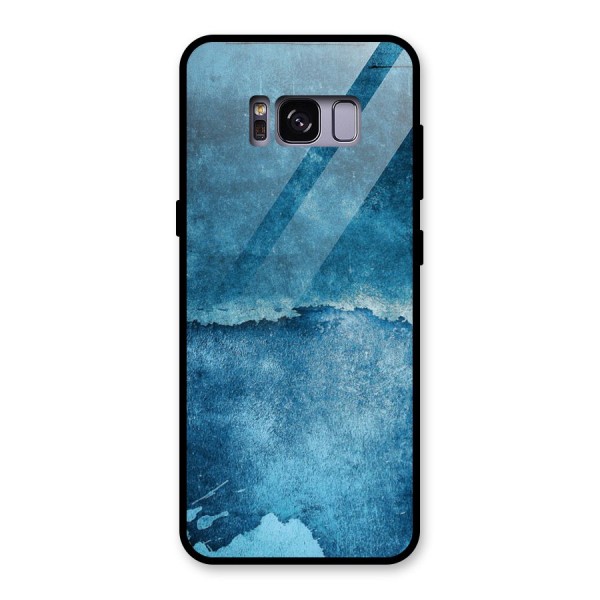 Blue Paint Wall Glass Back Case for Galaxy S8