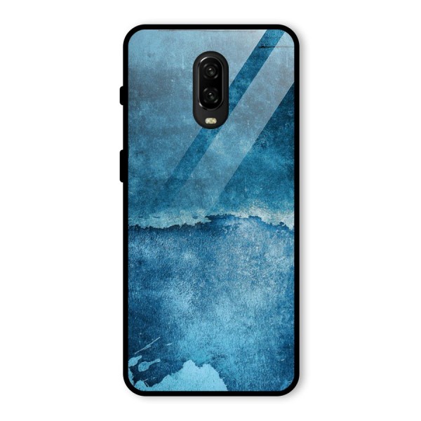 Blue Paint Wall Glass Back Case for OnePlus 6T