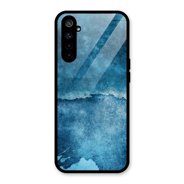 Blue Paint Wall Glass Back Case for Realme 6