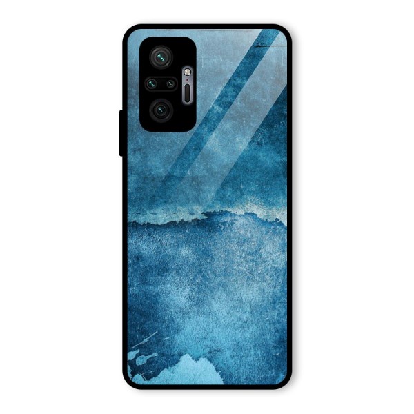 Blue Paint Wall Glass Back Case for Redmi Note 10 Pro