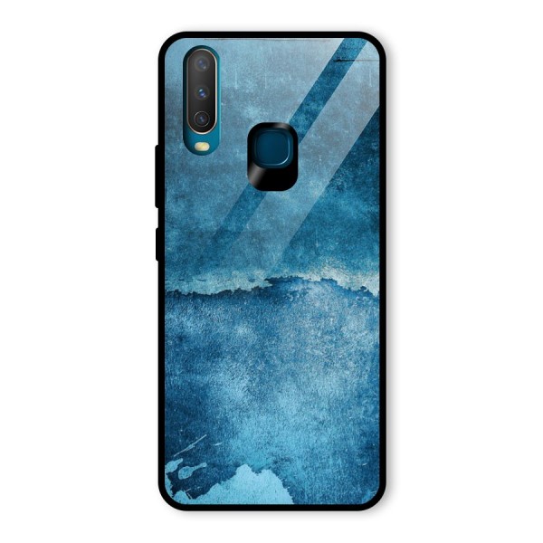 Blue Paint Wall Glass Back Case for Vivo Y12