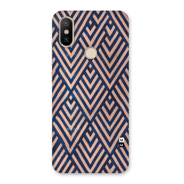 Blue Peach Back Case for Mi A2