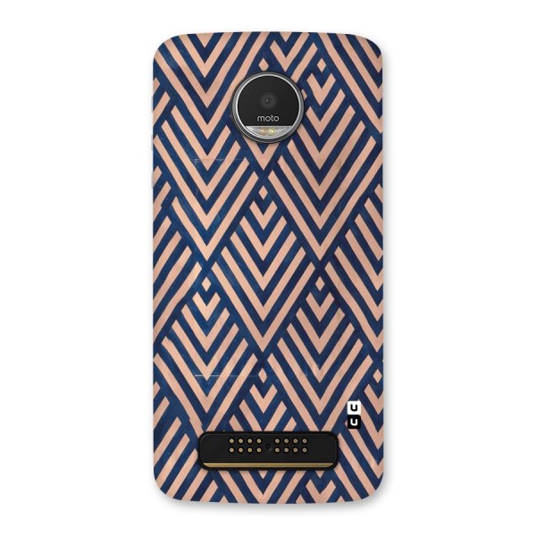 Blue Peach Back Case for Moto Z Play