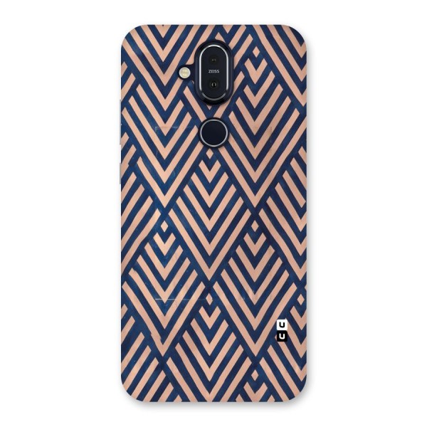 Blue Peach Back Case for Nokia 8.1