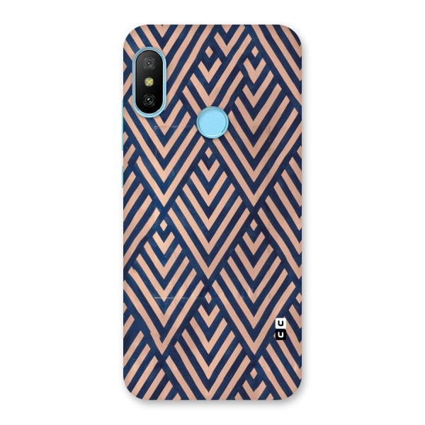 Blue Peach Back Case for Redmi 6 Pro