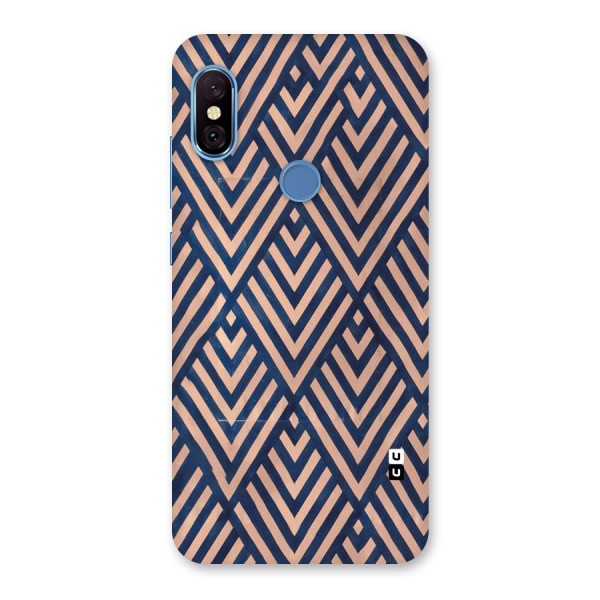 Blue Peach Back Case for Redmi Note 6 Pro