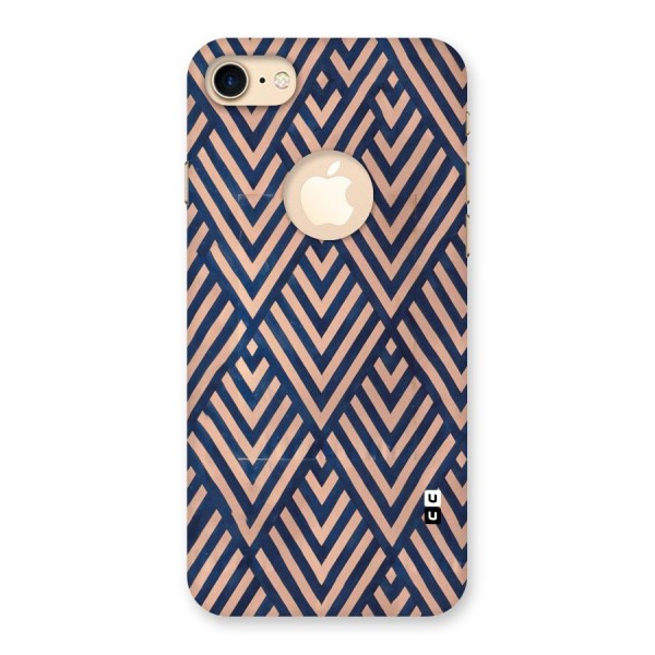 Blue Peach Back Case for iPhone 8 Logo Cut