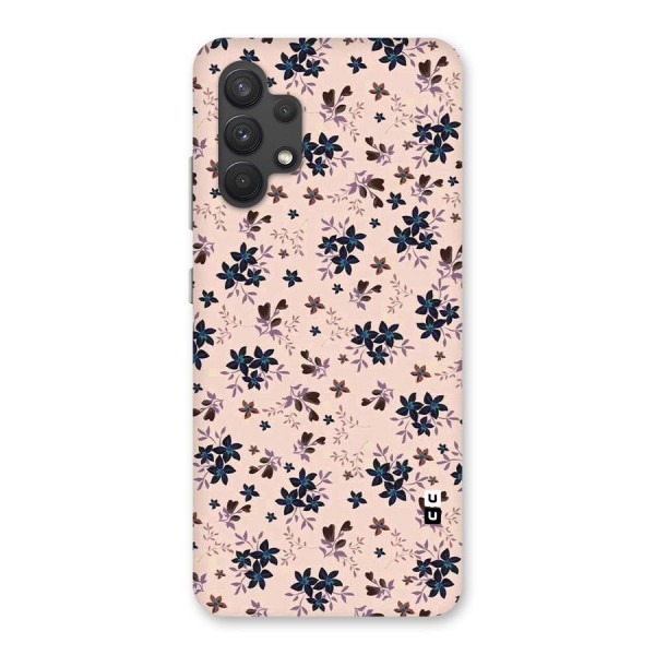 Blue Peach Floral Back Case for Galaxy A32