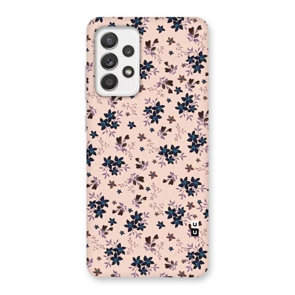 Blue Peach Floral Back Case for Galaxy A52