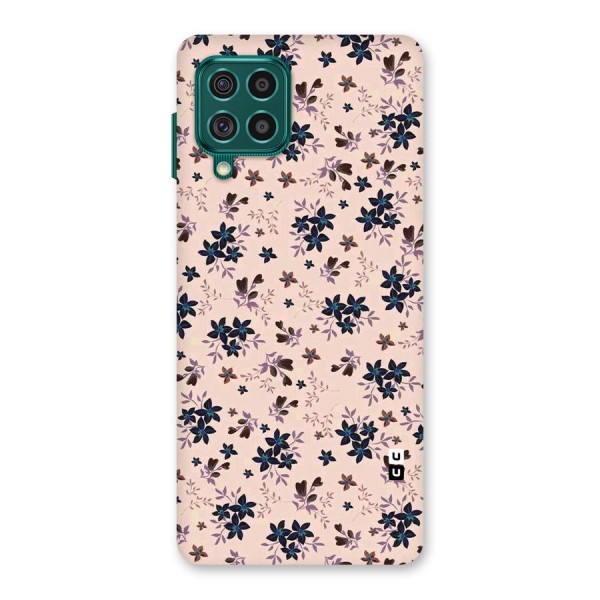 Blue Peach Floral Back Case for Galaxy F62