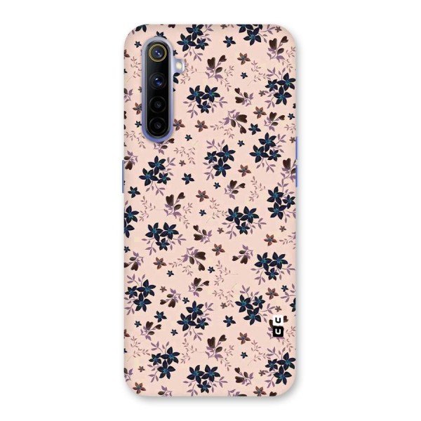 Blue Peach Floral Back Case for Realme 6