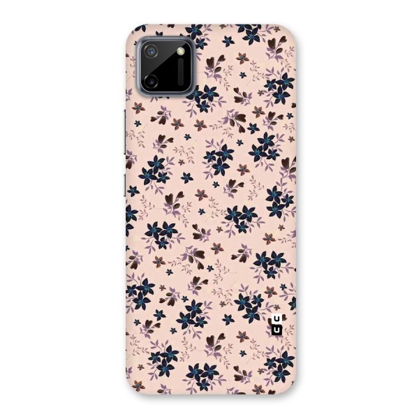 Blue Peach Floral Back Case for Realme C11