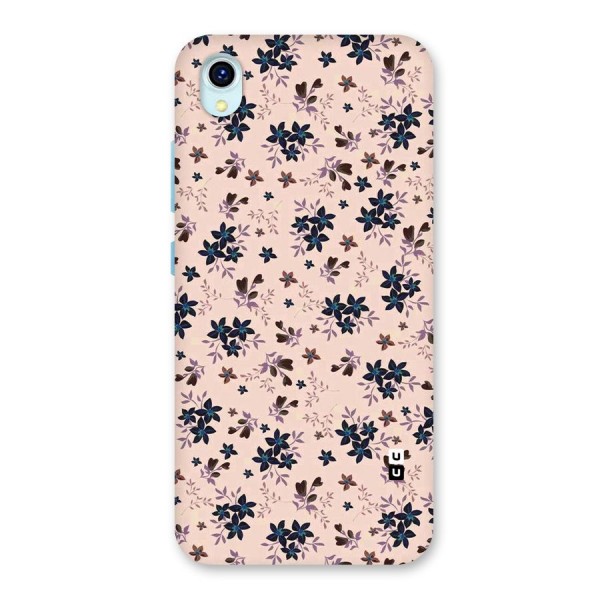 Blue Peach Floral Back Case for Vivo Y1s