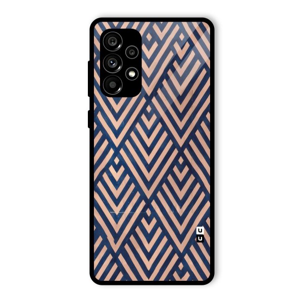 Blue Peach Glass Back Case for Galaxy A73 5G