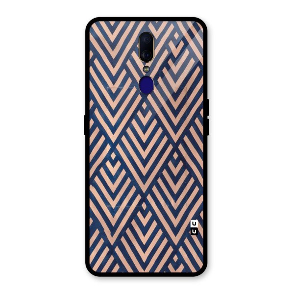 Blue Peach Glass Back Case for Oppo F11