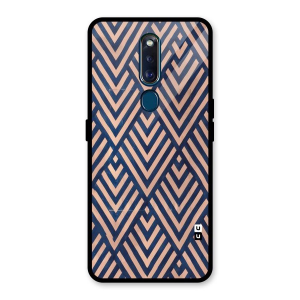 Blue Peach Glass Back Case for Oppo F11 Pro