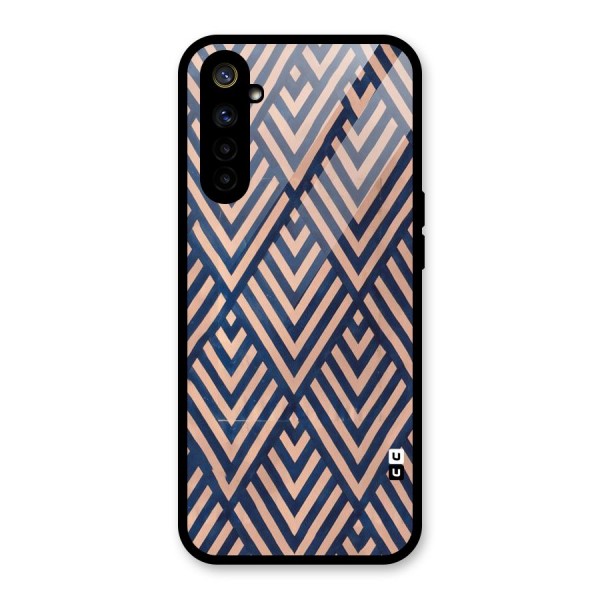 Blue Peach Glass Back Case for Realme 6