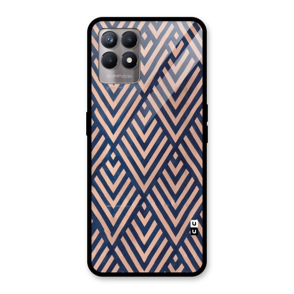 Blue Peach Glass Back Case for Realme 8i