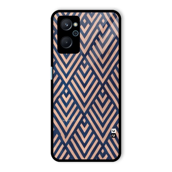 Blue Peach Glass Back Case for Realme 9i