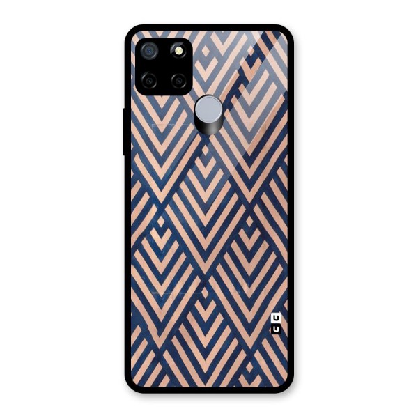 Blue Peach Glass Back Case for Realme C15