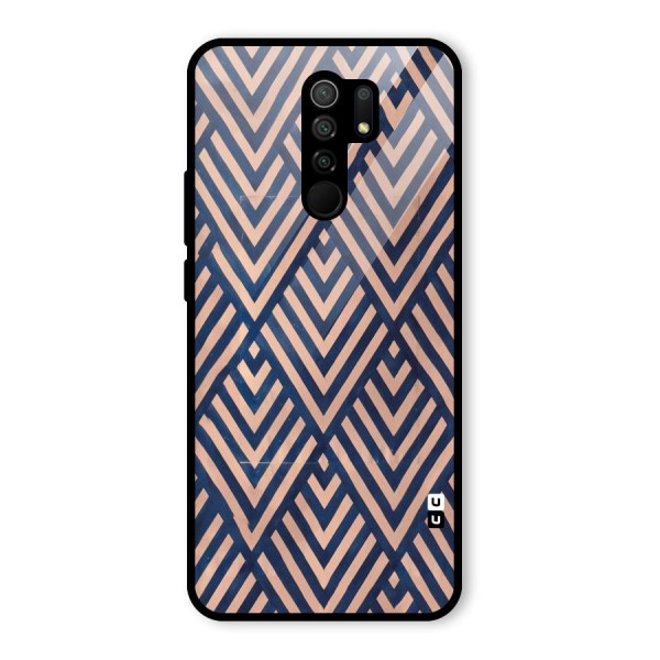 Blue Peach Glass Back Case for Redmi 9 Prime