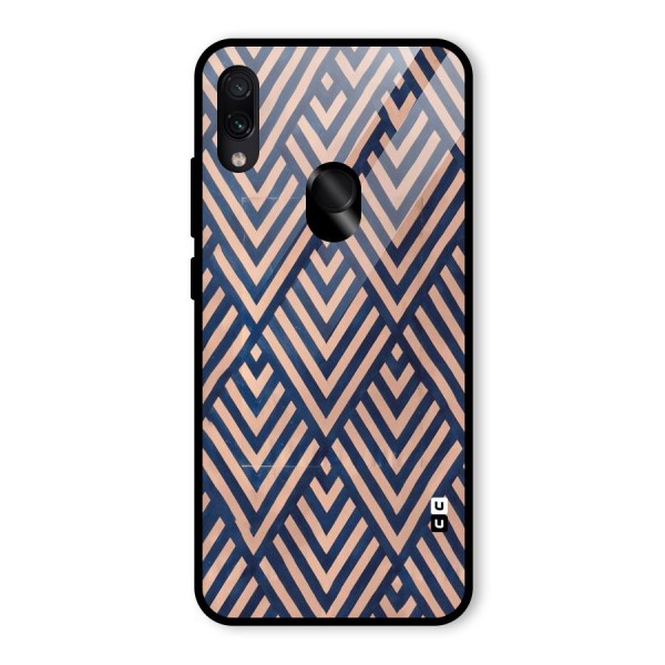 Blue Peach Glass Back Case for Redmi Note 7