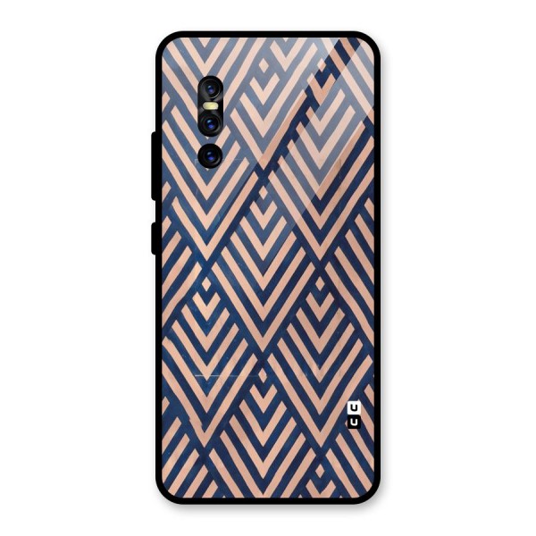 Blue Peach Glass Back Case for Vivo V15 Pro