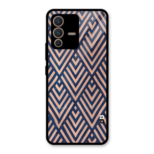 Blue Peach Glass Back Case for Vivo V23 5G