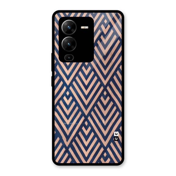 Blue Peach Glass Back Case for Vivo V25 Pro