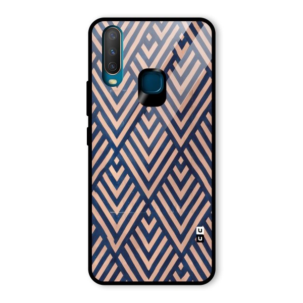 Blue Peach Glass Back Case for Vivo Y12