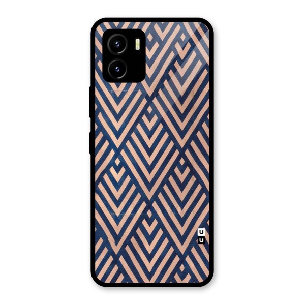 Blue Peach Glass Back Case for Vivo Y15s