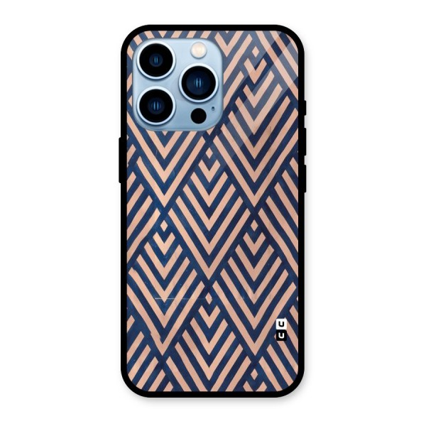 Blue Peach Glass Back Case for iPhone 13 Pro