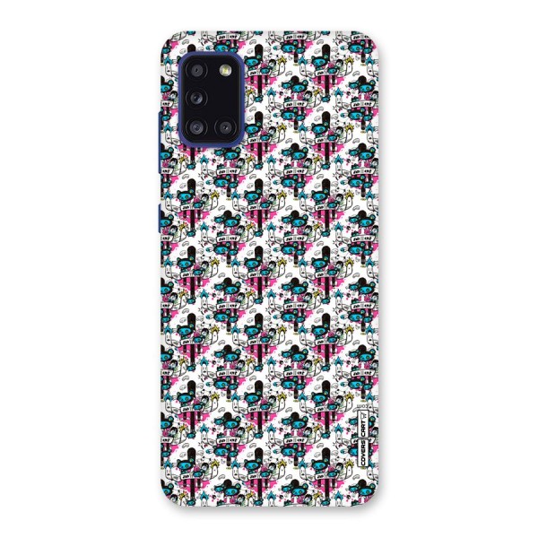 Blue Pink Pattern Back Case for Galaxy A31