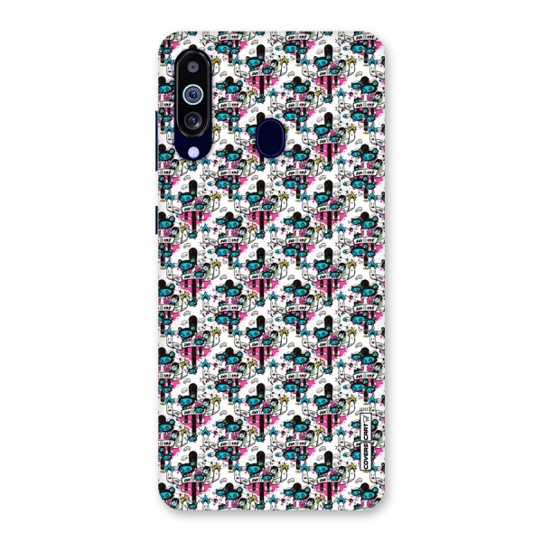 Blue Pink Pattern Back Case for Galaxy A60