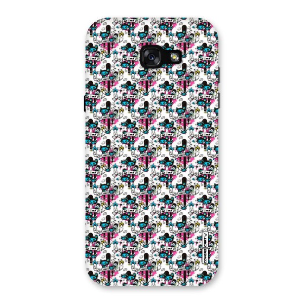 Blue Pink Pattern Back Case for Galaxy A7 (2017)