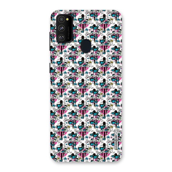 Blue Pink Pattern Back Case for Galaxy M21