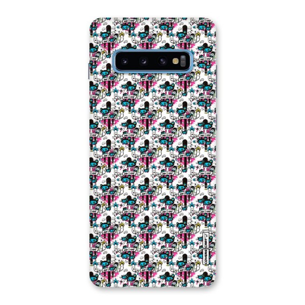 Blue Pink Pattern Back Case for Galaxy S10 Plus