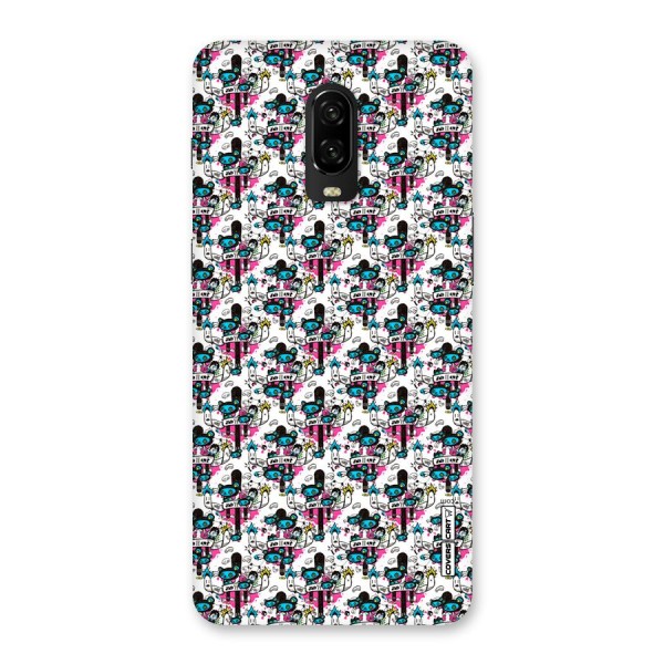 Blue Pink Pattern Back Case for OnePlus 6T