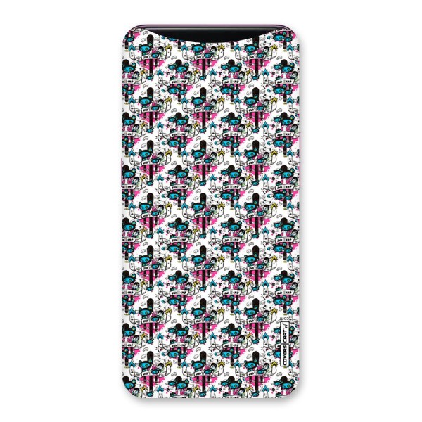 Blue Pink Pattern Back Case for Oppo Find X