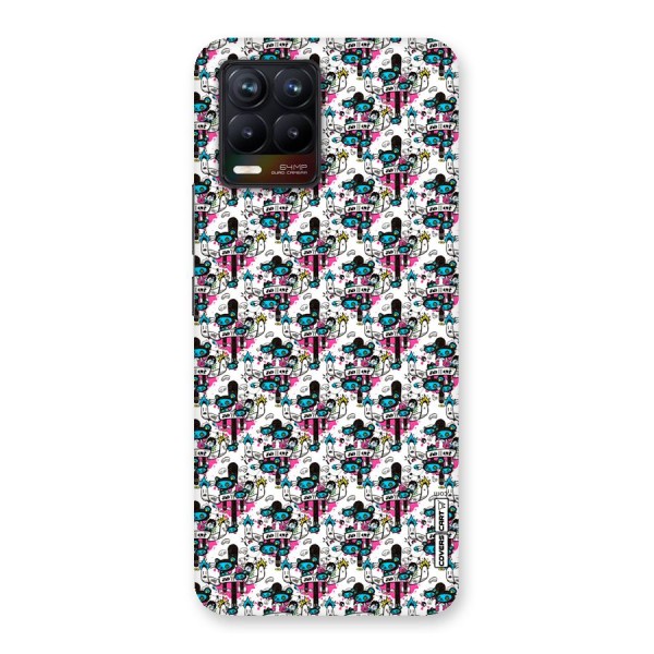 Blue Pink Pattern Back Case for Realme 8